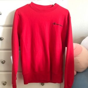 Champion Reverse Weave Red Sweatshirt